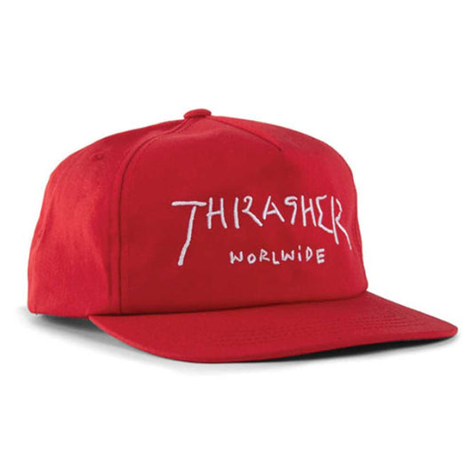 Thrasher Worldwide Snapback Hat Black
