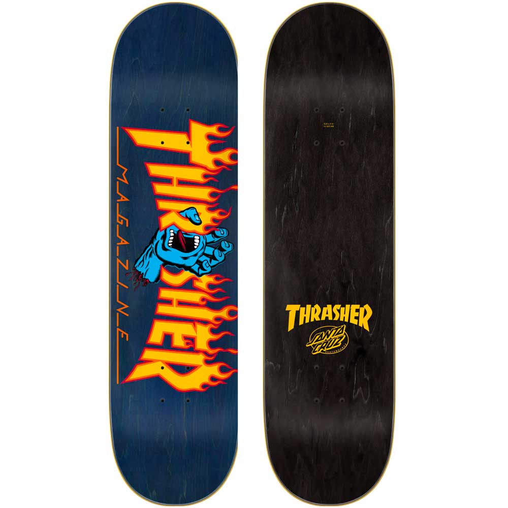 Santa Cruz Thrasher Screaming Flame Logo Skateboard Deck 8.25