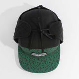 Coal Tracker Flannel Lined 5 Panel Earflap Cap