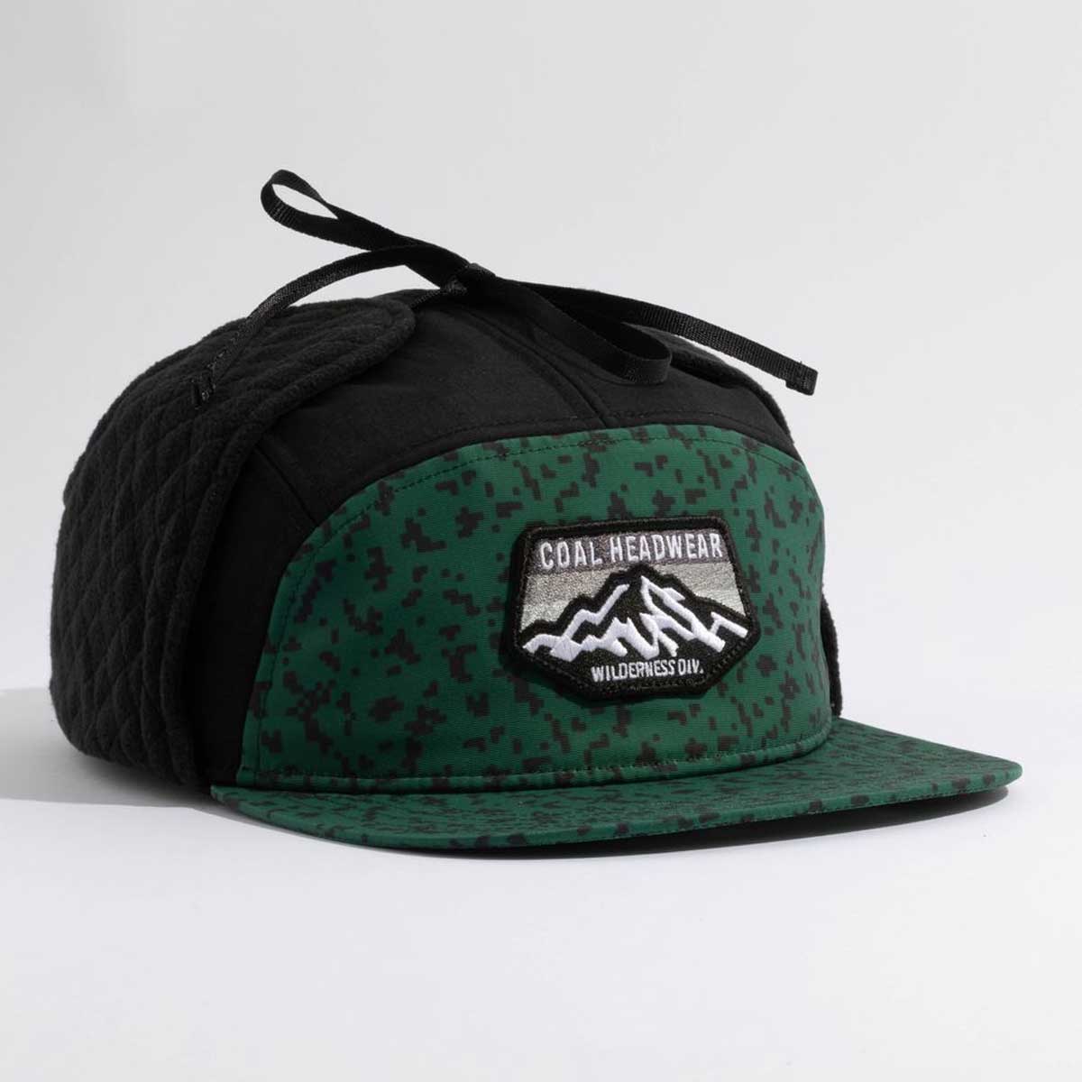 Coal Tracker Flannel Lined 5 Panel Earflap Cap