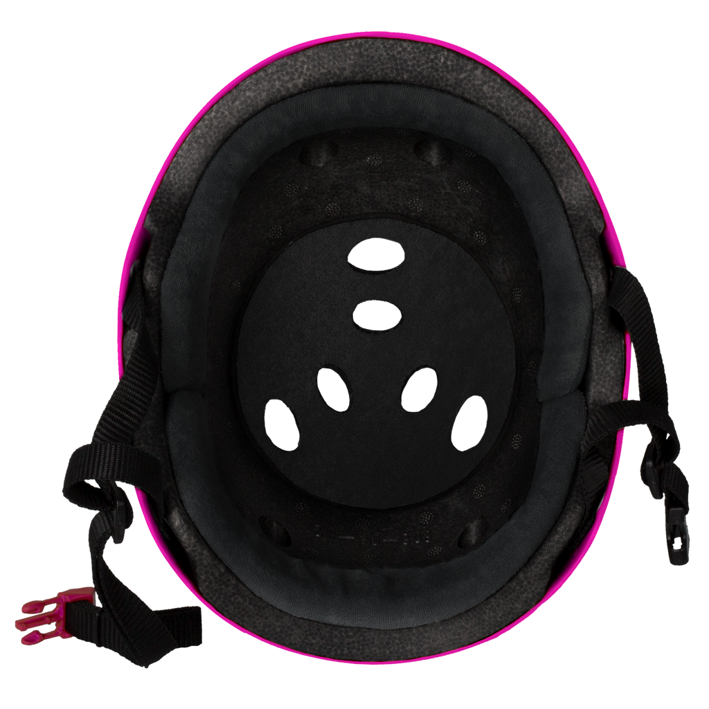 Triple 8 Certified Sweatsaver Skateboard Helmet - Pink Glossy