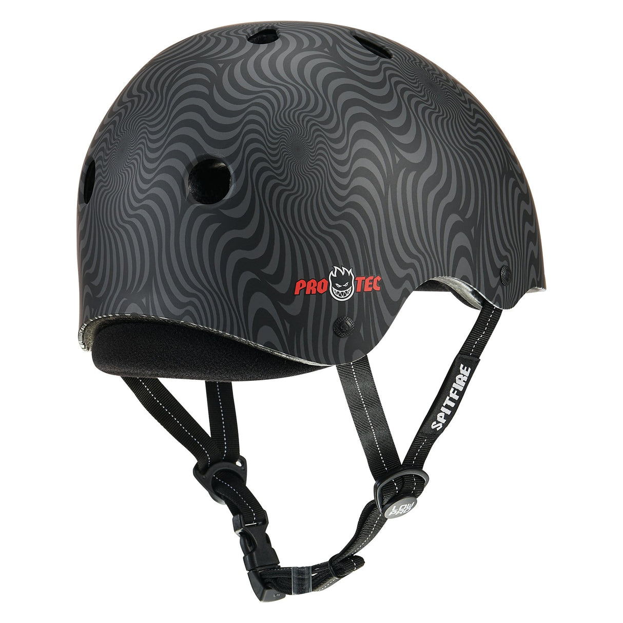 Pro Tec Low Pro Spitfire Signature Edition Certified Skateboard Helmet - Swirl
