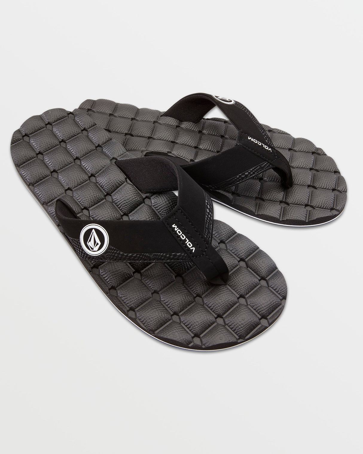 Volcom Men's Recliner Sandals - Black/White
