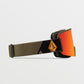 Volcom Garden Snowboard Goggles - Military Gold / Red Chrome + Bonus Yellow Lens