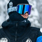 Volcom Garden Snowboard Goggles - Jamie Lynn / Blue Chrome + Bonus Yellow Lens