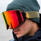 Volcom Odyssey Snowboard Goggles - Military Gold / Red Chrome + Bonus Yellow Lens