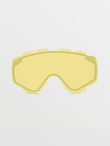 Volcom Attunga Youth Snowboard Goggles - Matte Black Stone/Red Chrome + Bonus Yellow Lens