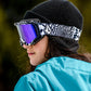 Volcom Attunga Youth Snowboard Goggles - Op Art/Purple Chrome + Bonus Yellow Lens