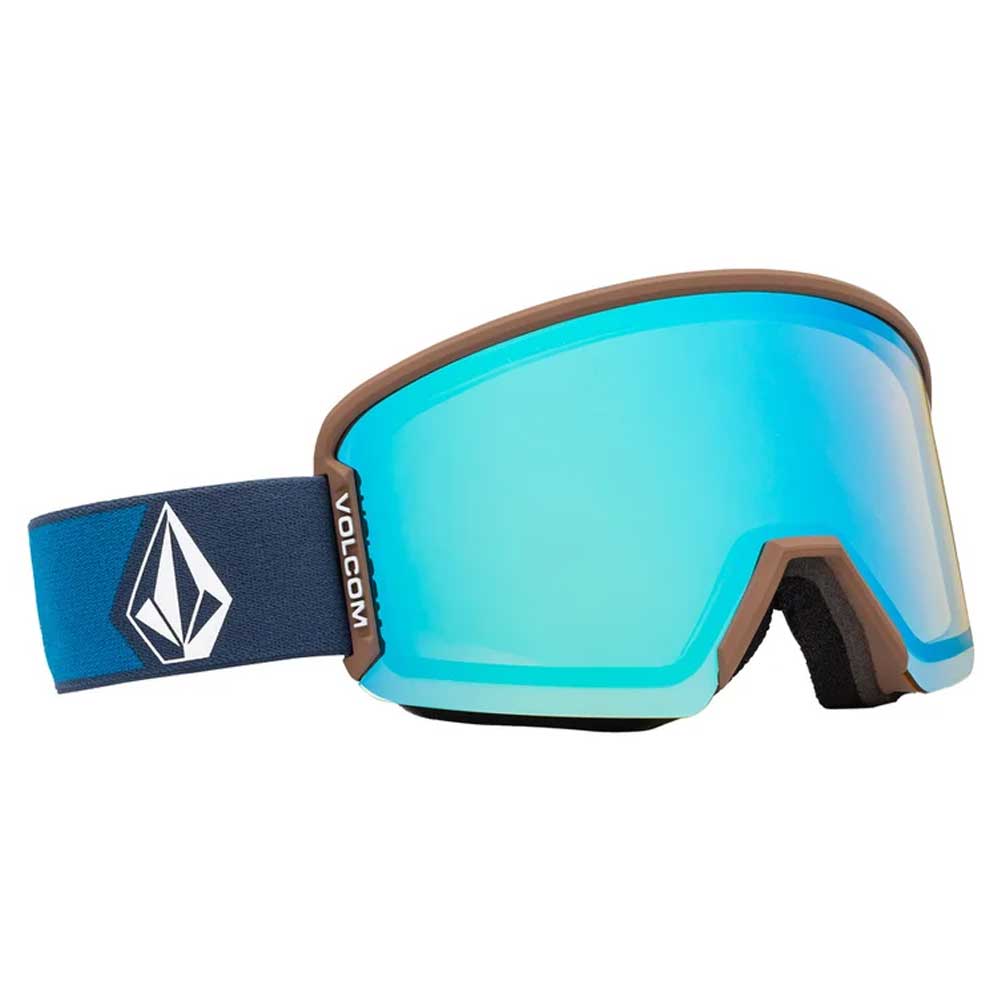 Volcom Garden 2 Snowboard Goggles - Navy/Ice Chrome + Bonus Dark Gray Lens