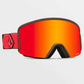 Volcom Garden Snowboard Goggles - Orange Brown / Red Chrome + Bonus Yellow Lens