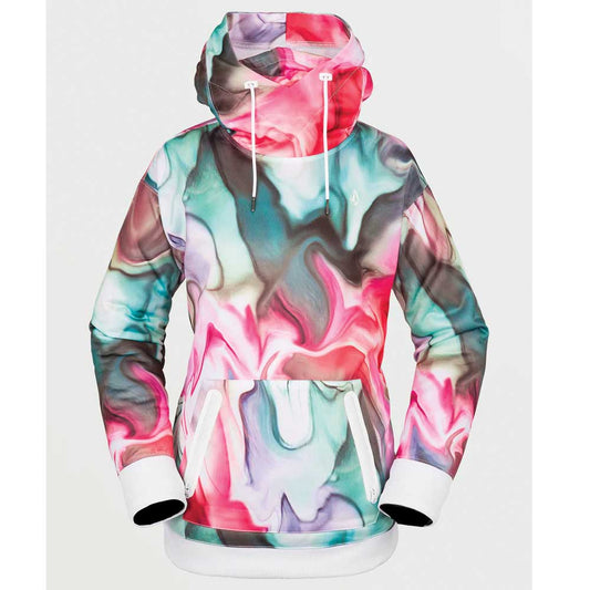 Volcom Women's Spring Shred Hoodie - Large, Nebula Print