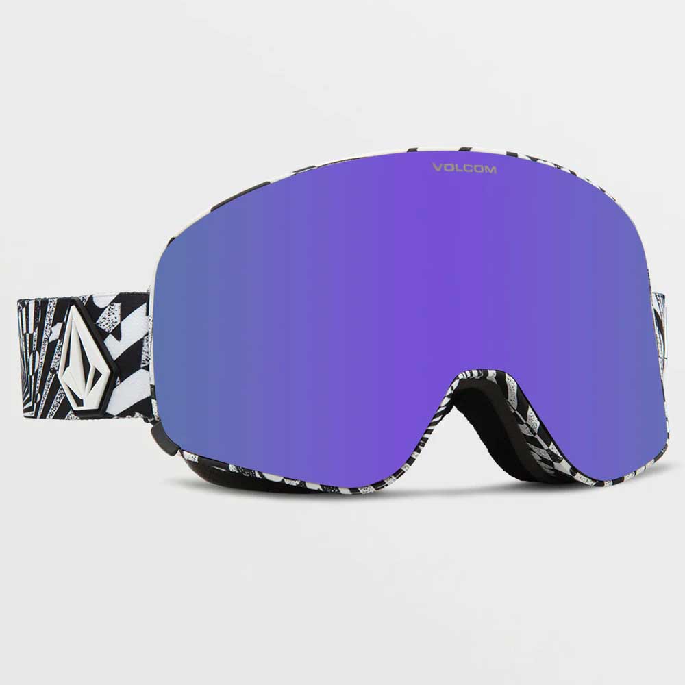 Volcom Odyssey Snowboard Goggles - Op Art / Purple Chrome + Bonus Yellow Lens
