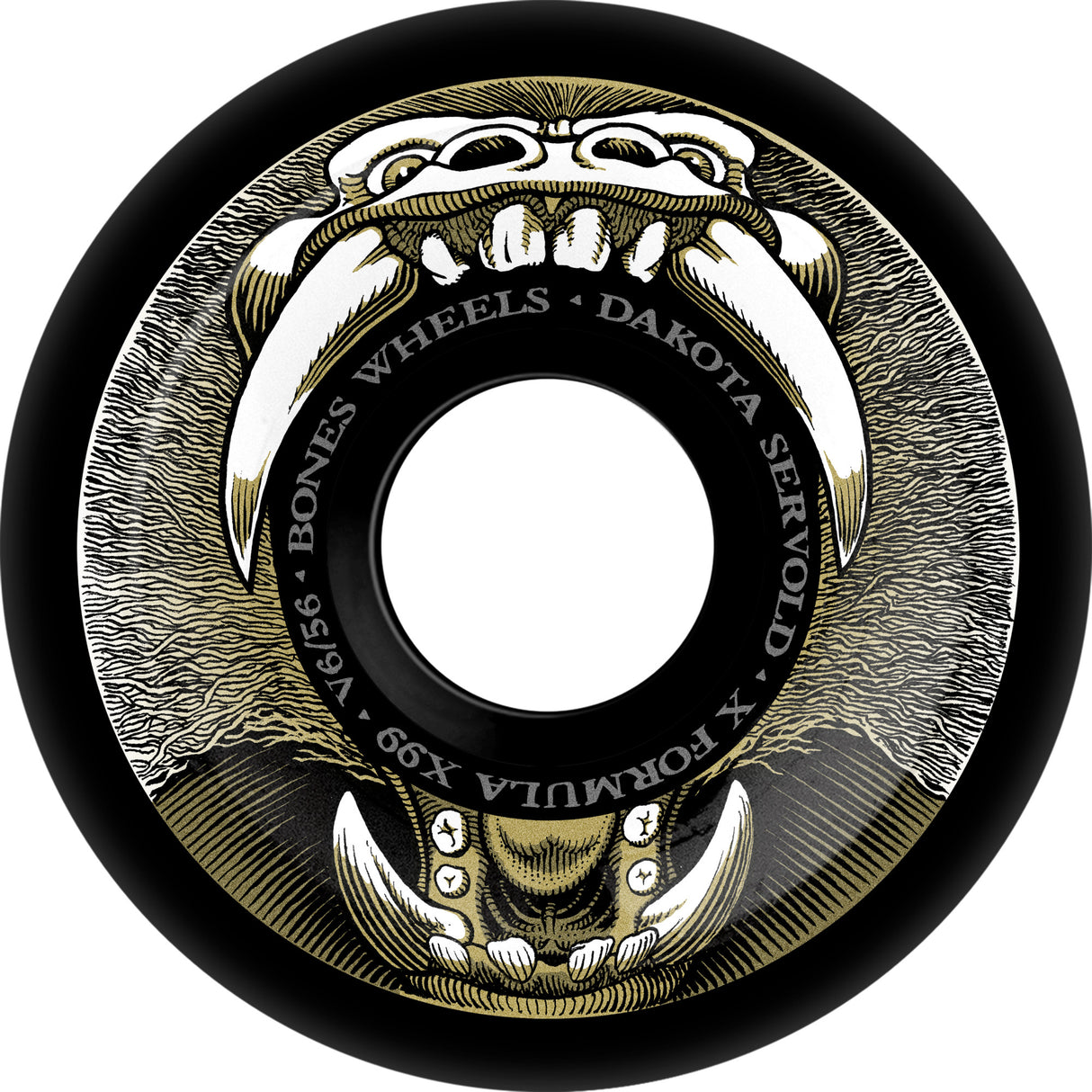 Bones 99a Servold Baboonatic V6  X-Formula Widecut 56mm Skateboard Wheels