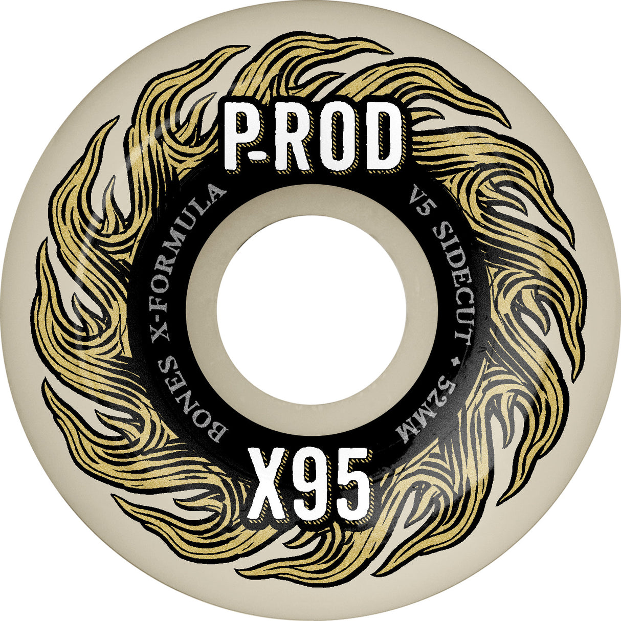 Bones 95a X-Formula Sidecut  V5 Sidecut 52mm Skateboard Wheels