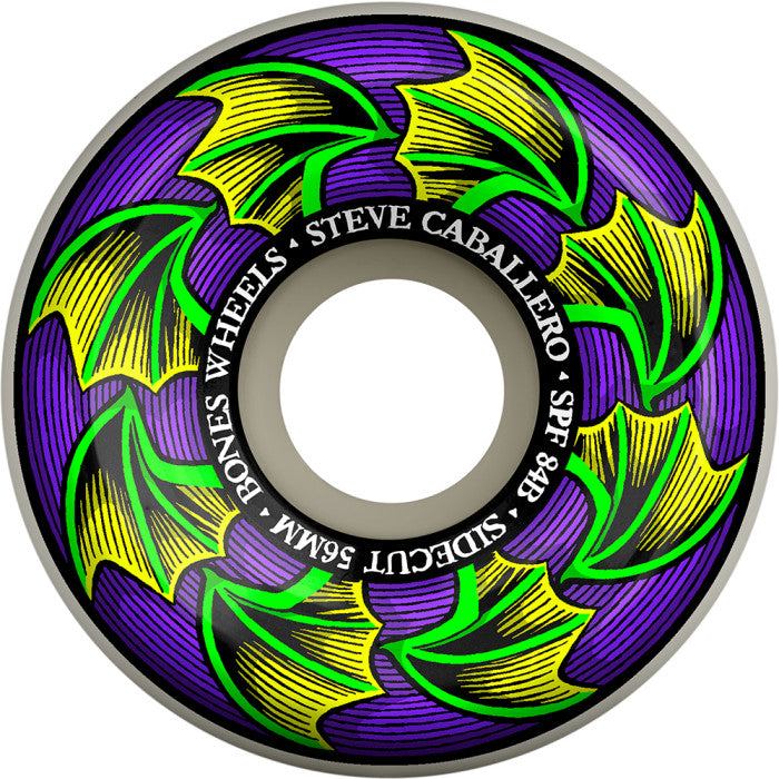 Bones 84b P5 Steve Caballero Bat Wings Sidecut Skateboard Wheels