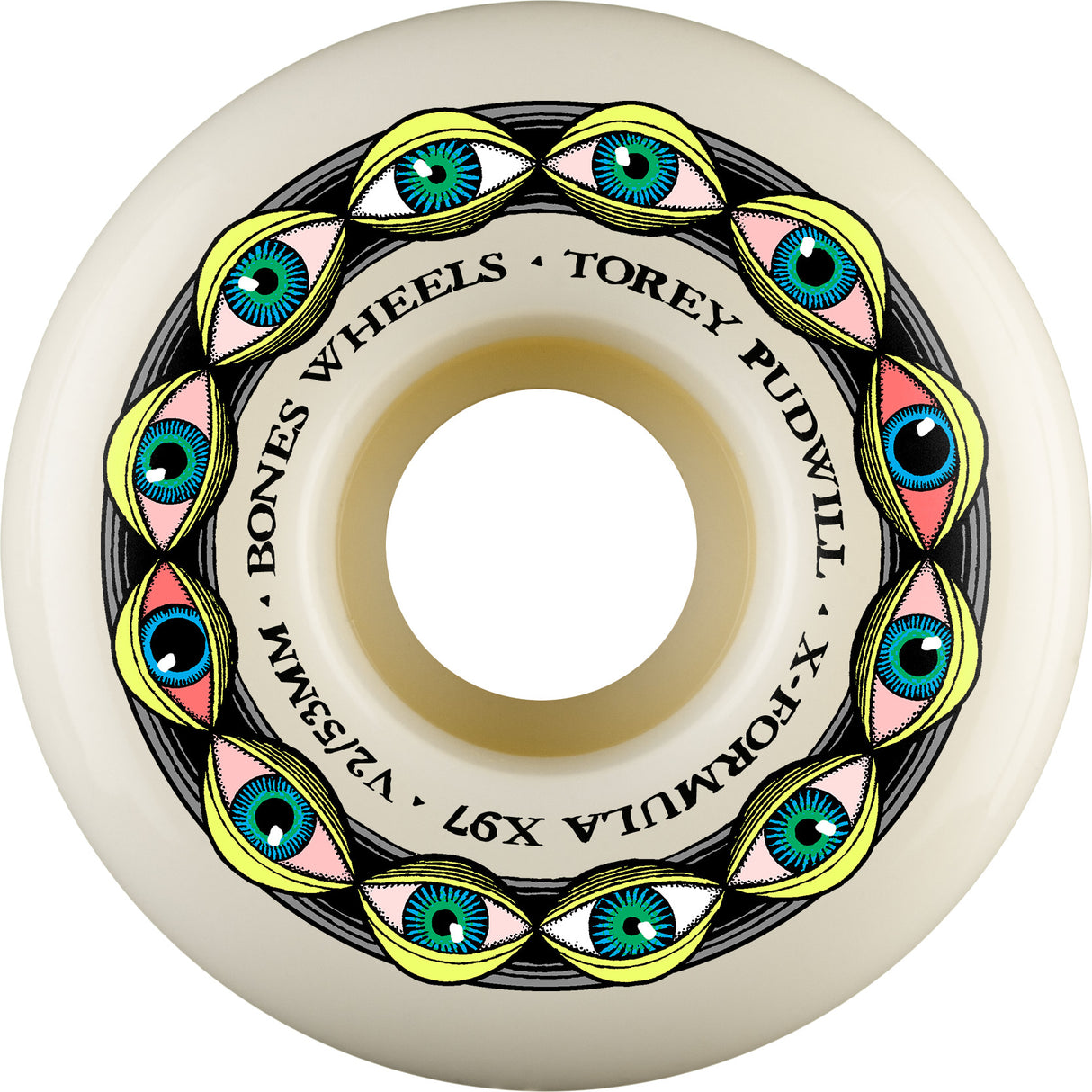 Bones 97a Pudwill Frying Eyes X-Formula Locks Skateboard Wheels