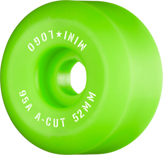 Mini Logo Hybrid A-Cut Wheels 52mm Green 95a