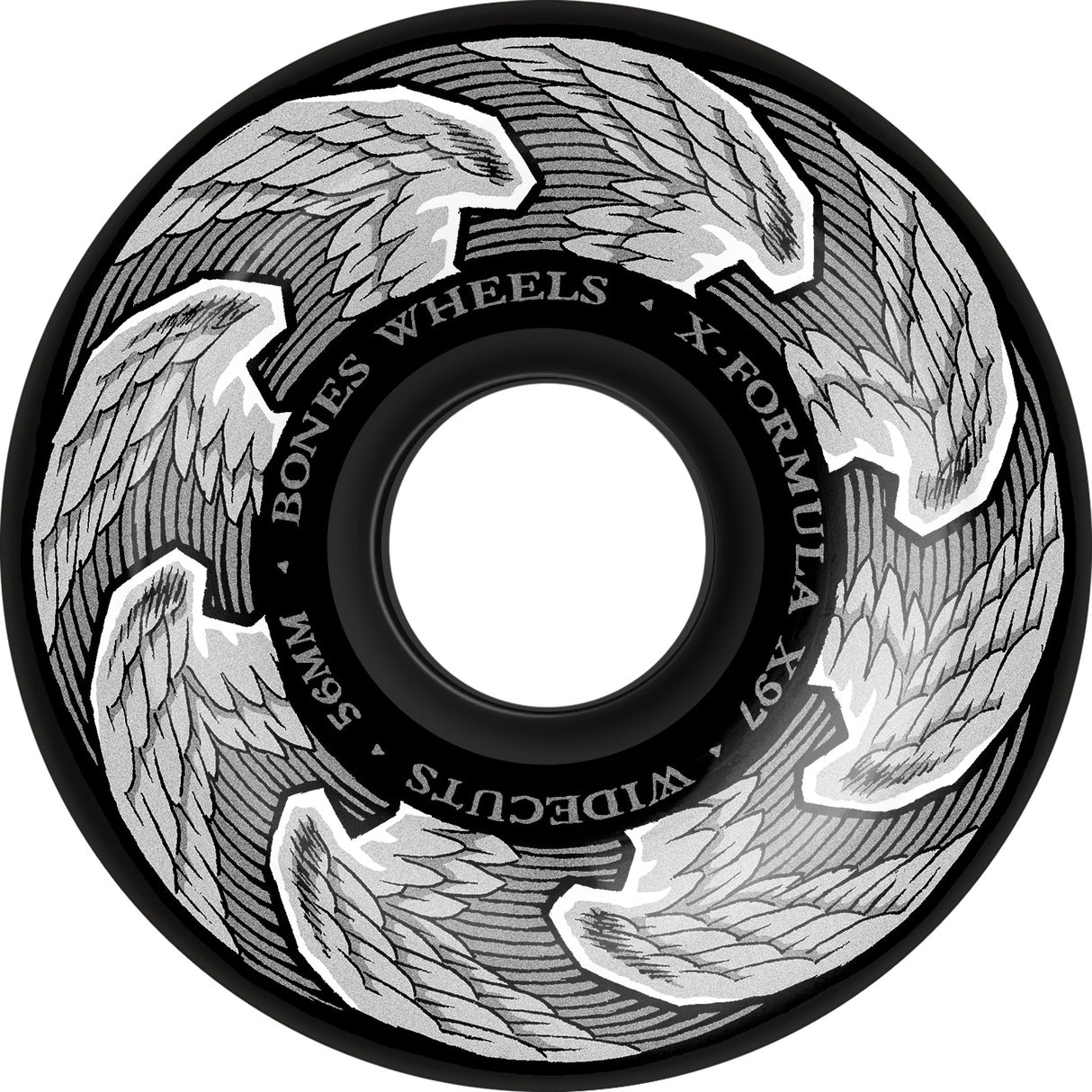 Bones 97a X Formula Death Angels V6 Widecut 56mm Skateboard Wheels