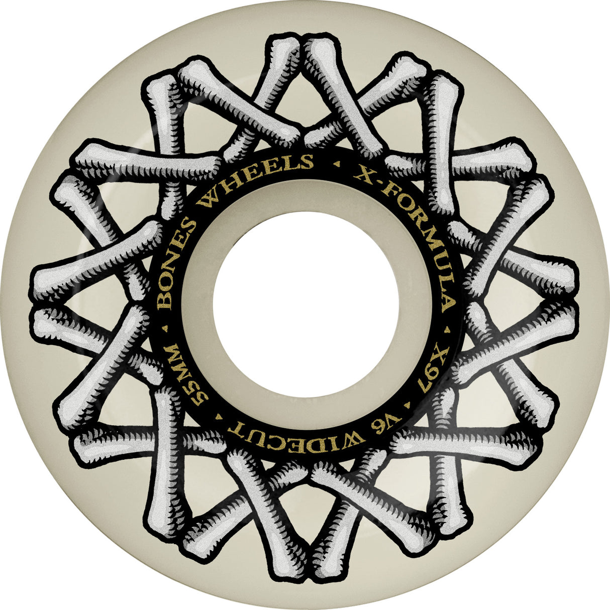 Bones 97a X Formula XF V6 Widecut 56mm Skateboard Wheels