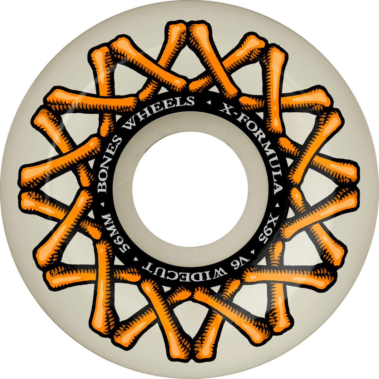 Bones 95a X Formula XF V6 Widecut 56mm Skateboard Wheels
