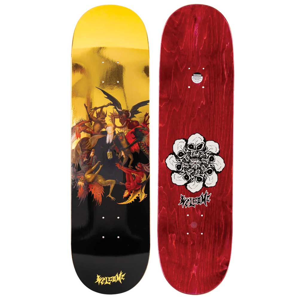 Welcome Torment on Popsicle Black/Gold Foil Skateboard Deck - 8.75" Warped Wall ART
