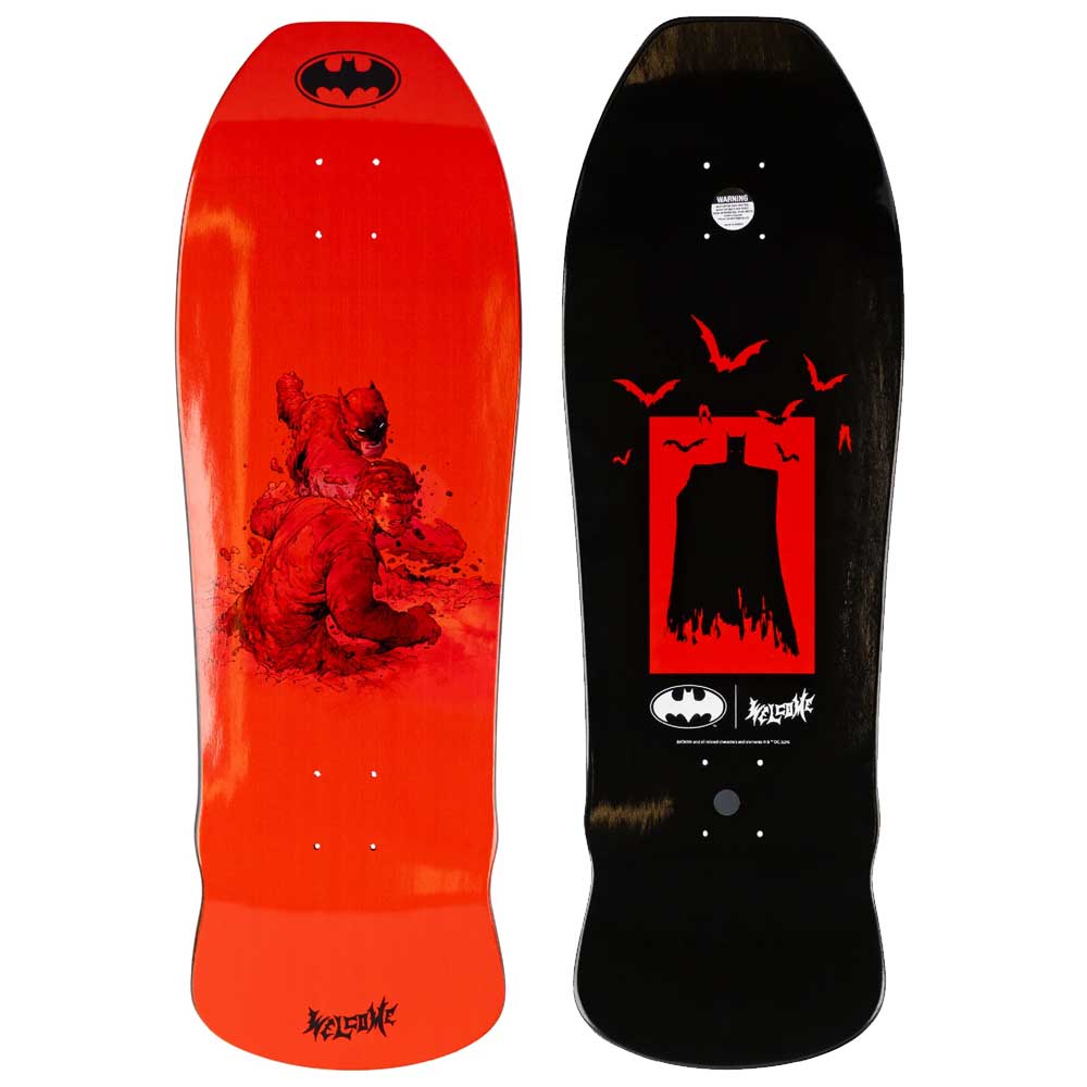 Welcome x Batman Knockout on Early Grab Skateboard Deck - 10.0