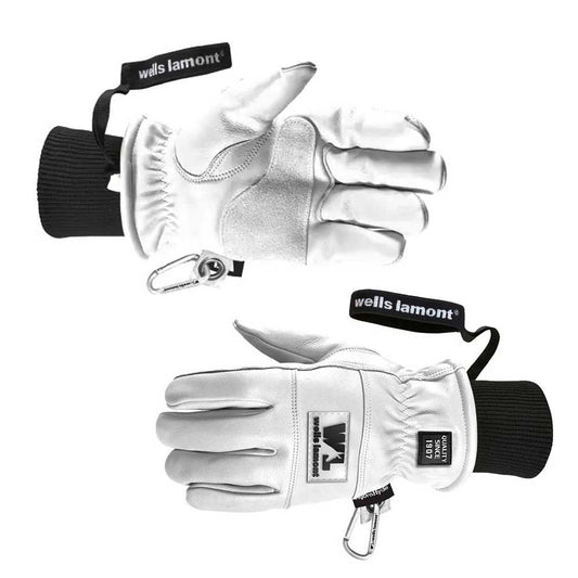 Wells Lamont Men's Working Crew Gloves - Powder White