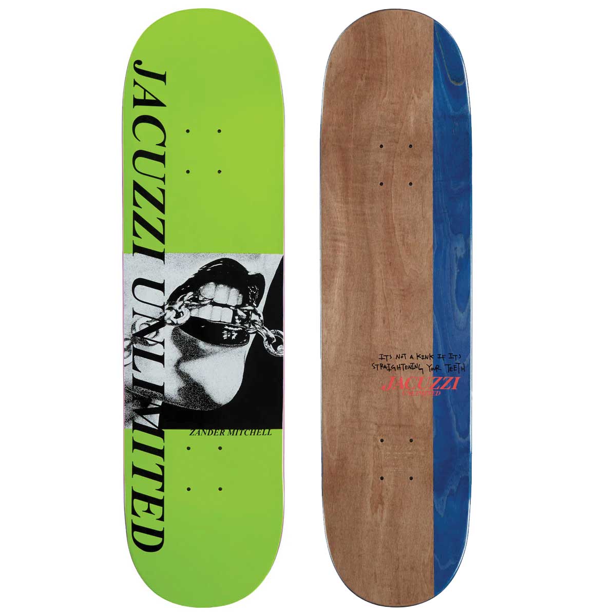Jacuzzi Skateboards Zander Mitchell Chain Mail EX7 Skateboard Deck 8.5"