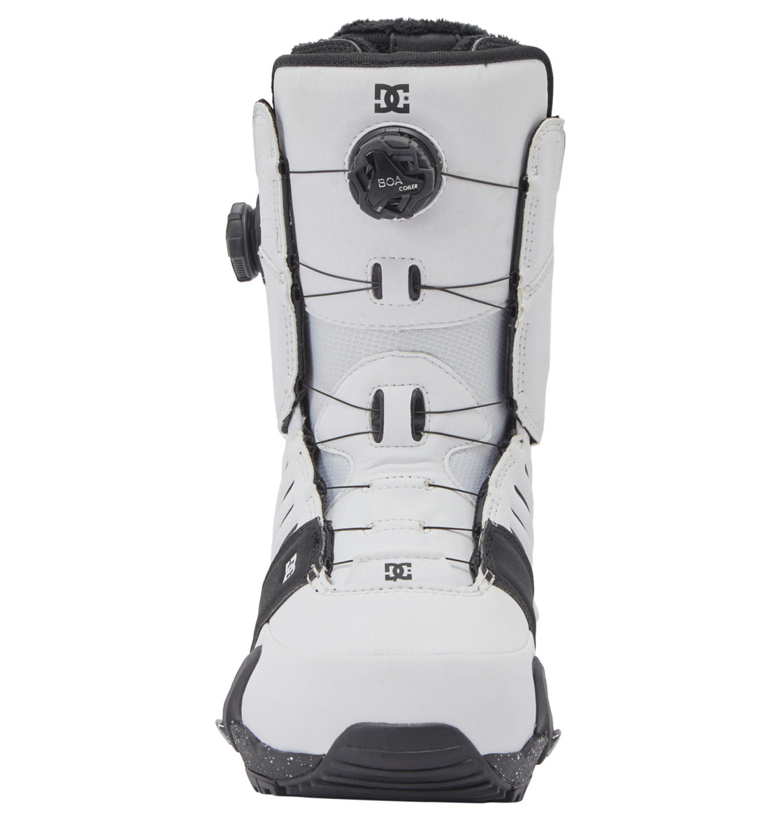DC Men's Judge Step On Snowboard Boots 2024- White/Black Print