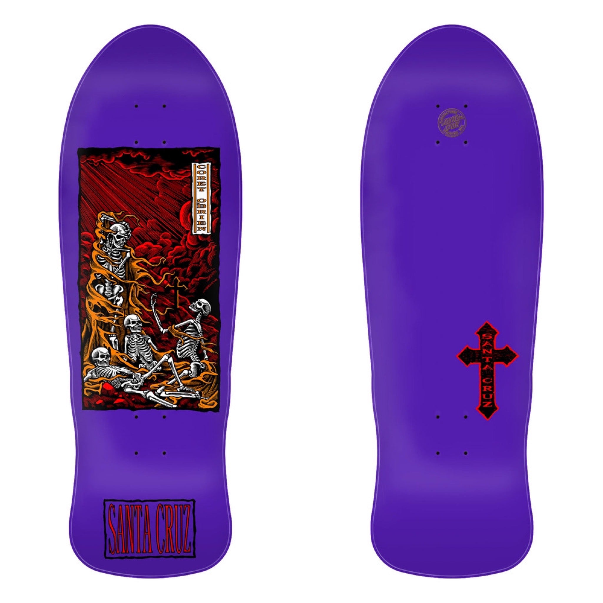 スケートボード Santa Cruz Corey O'Brien PURGATORY 9.85 Santa Cruz OBrien Purgatory Reissue Skateboard Deck 9.85