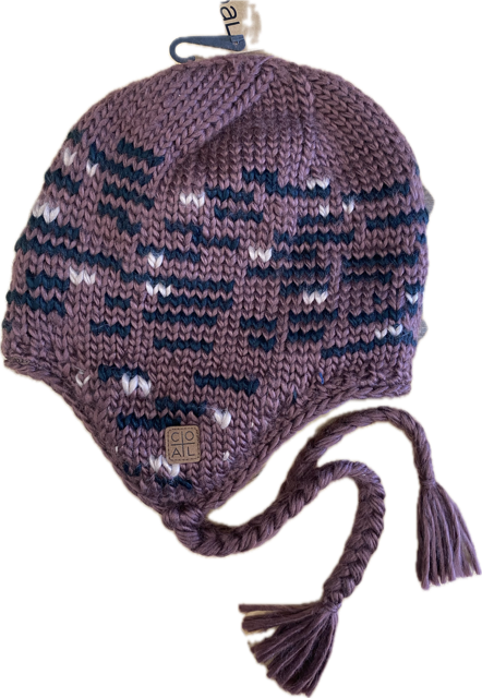 Coal Dori Earflap Beanie - Burgundy Multi