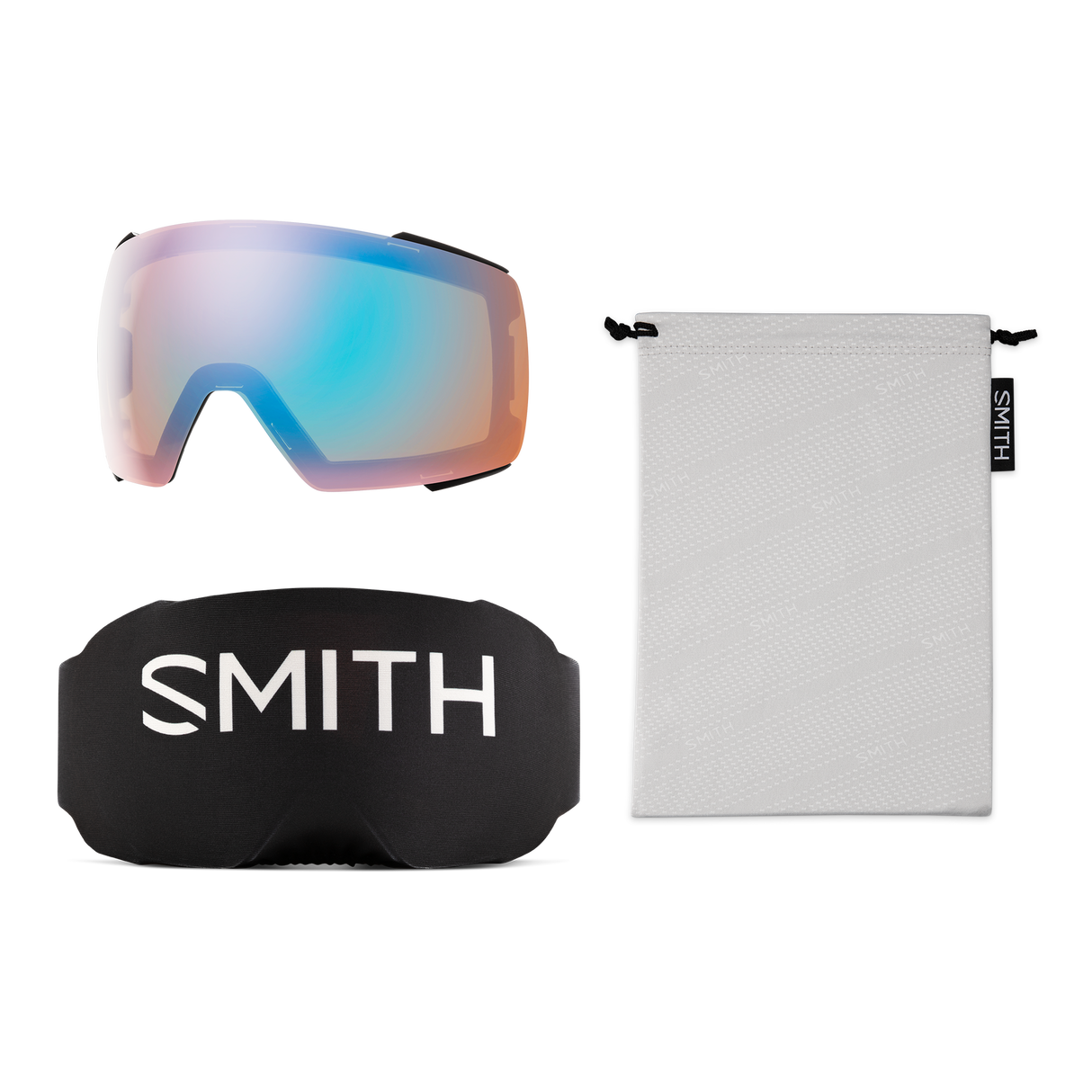 Smith I/O Mag Goggles Black | ChromaPop Pro Photochromic Blue Mirror Lens