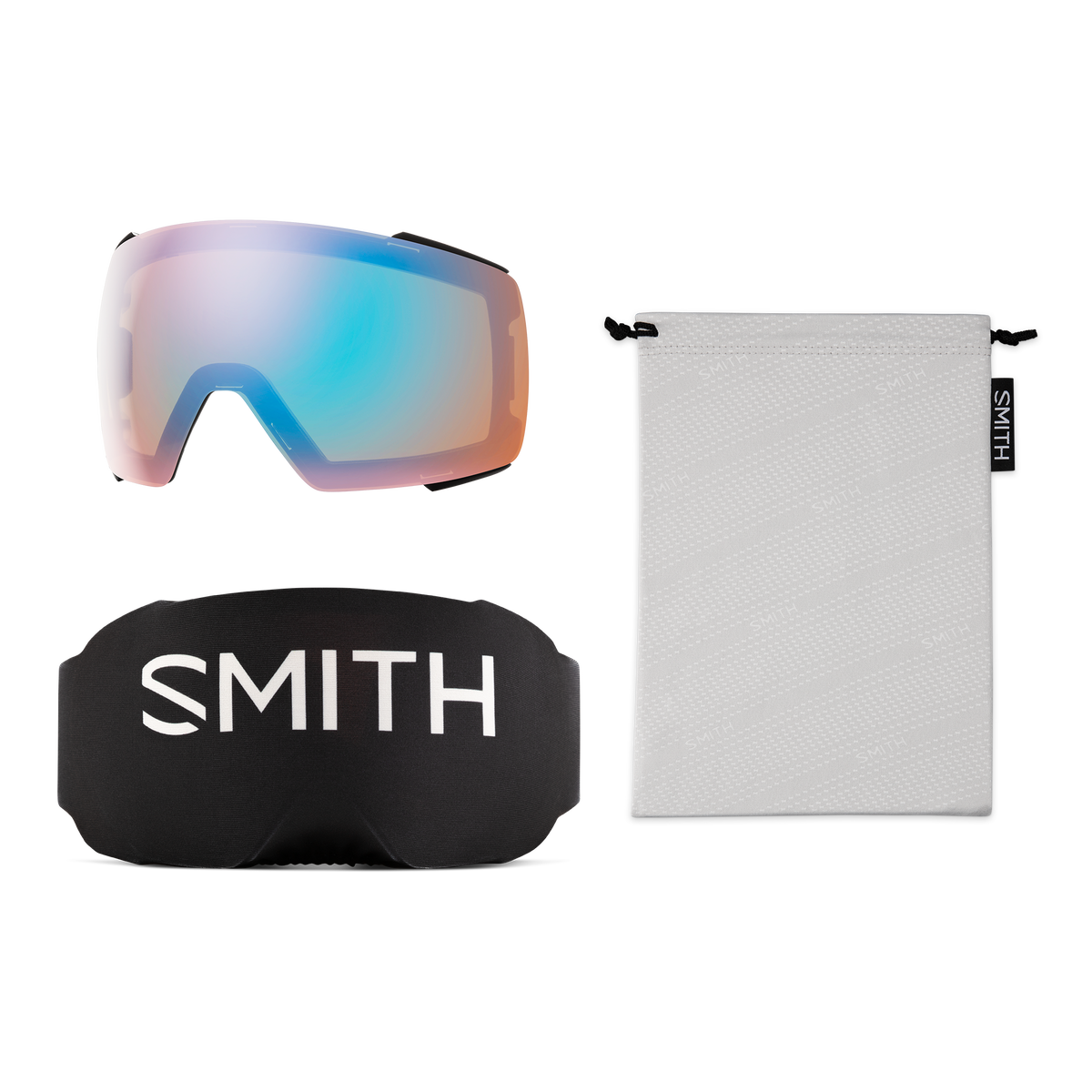 Smith I/O Mag Goggles Black with ChromaPop Pro Photochromic Blue Mirror Lens