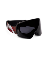 608 Smarty Magnetic Metallica Snow Goggles Black Frame / Solar Mirror Lens with bonus black lens - 2027
