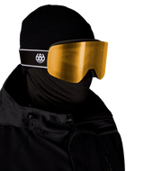 608 Foundation Snow Goggles Black Frame / Amber Lens - 2027