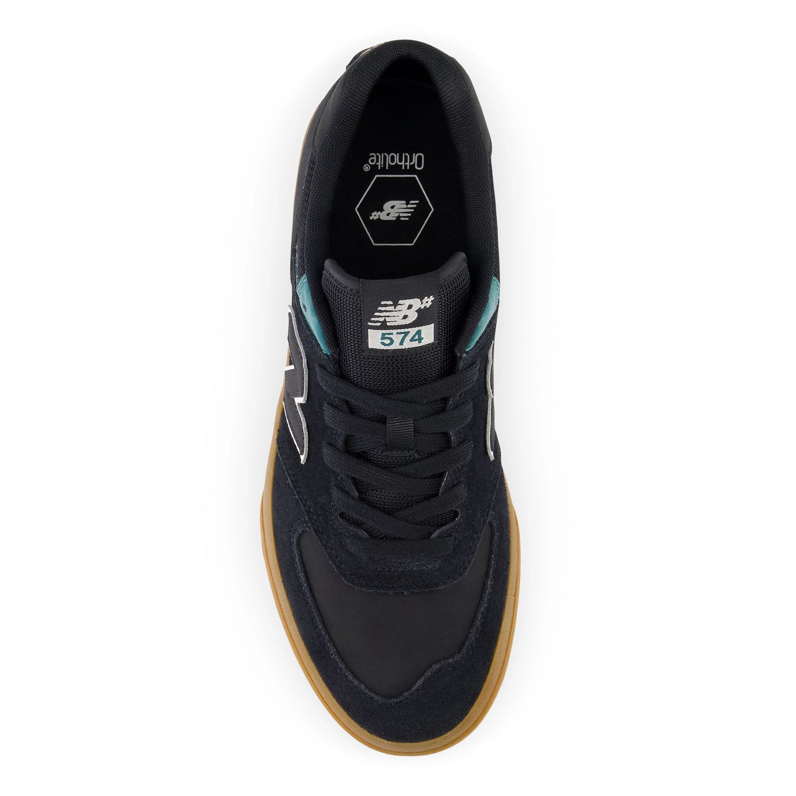 New Balance 574 Skate Shoes Vulc Black Vintage Teal – Focus
