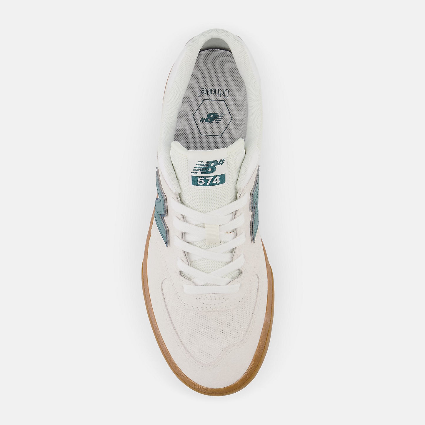 New Balance 574 Vulc Sea Salt with Teal