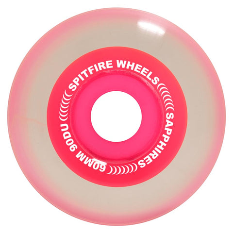 Spitfire 90 Duro Sapphire Clear Skateboard Wheels - Multiple Sizes