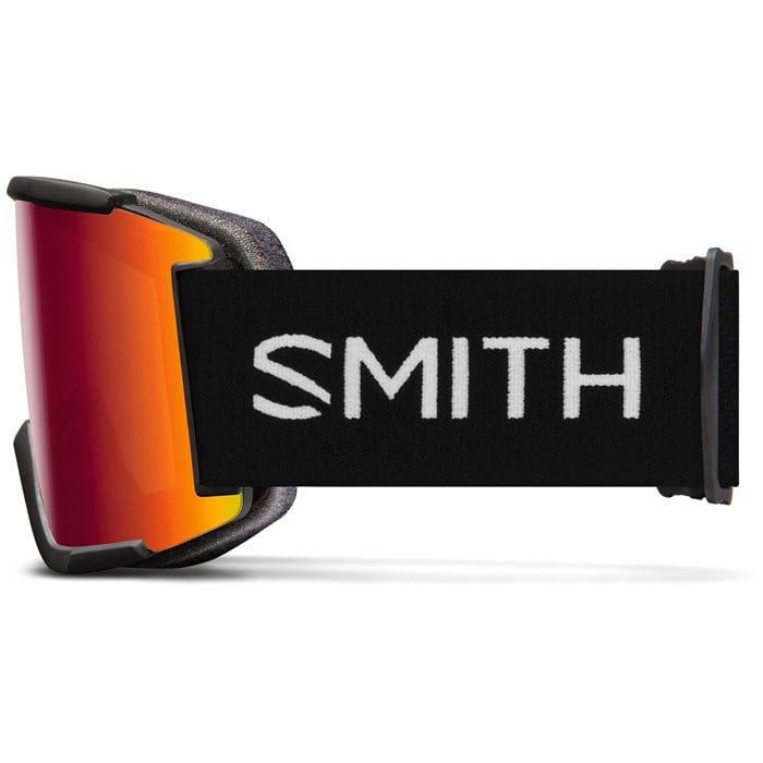 Smith Squad XL Goggles Black + ChromaPop Sun Red Mirror Lens