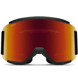 Smith Squad XL Goggles Black + ChromaPop Sun Red Mirror Lens