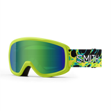 Smith Snowday Kids Goggles Electric Lime Slime + Green Sol-X Mirror Lens