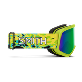 Smith Snowday Kids Goggles Electric Lime Slime + Green Sol-X Mirror Lens