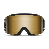Smith Squad Goggles Black Snakeskin + ChromaPop Sun Black Gold Mirror Lens