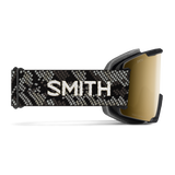 Smith Squad Goggles Black Snakeskin + ChromaPop Sun Black Gold Mirror Lens