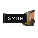Smith Squad Mag Low Bridge Fit Goggles Black + ChromaPop Pro Photochromic Gold Mirror Lens