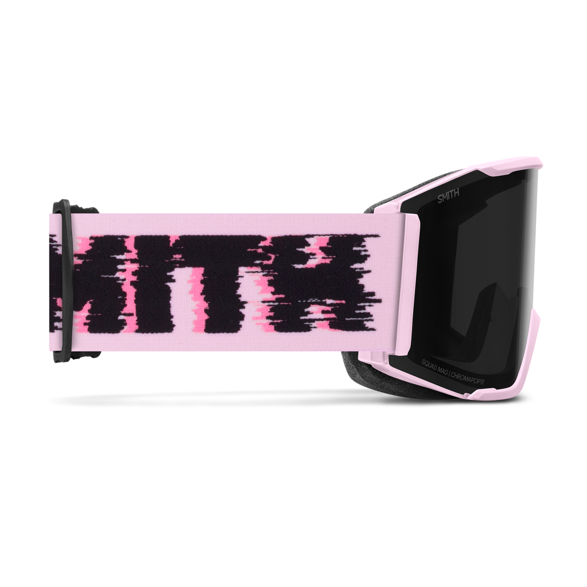 Smith Squad Mag Goggles Pink Frost Flex Glitch + ChromaPop Sun Black Lens