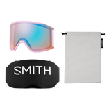 Smith Squad Mag Goggles Pink Frost Flex Glitch + ChromaPop Sun Black Lens