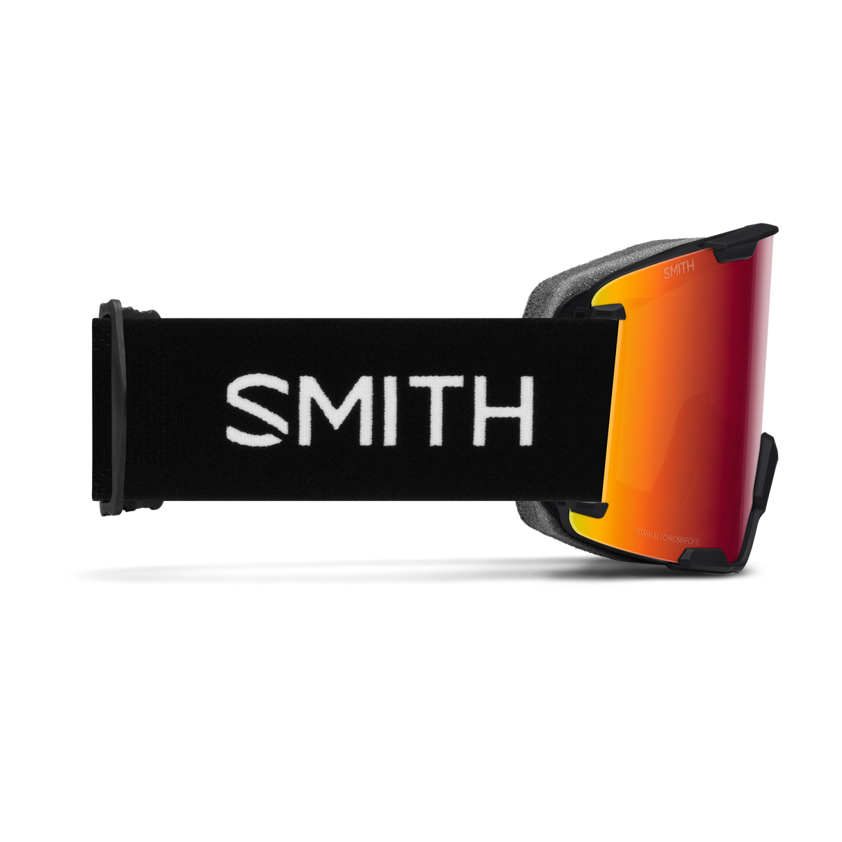 Smith Stash XL Goggles Black + ChromaPop Sun Red Mirror Lens