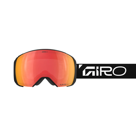 Giro Comp Snow Goggles - 2026 Black Wordmark Strap with Vivid Ember Lens + Bonus Vivid Infrared Lens