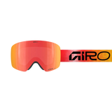 Giro Contour RS Snow Goggles - 2026 Red Faded Fragments Strap with Vivid Ember Lens + Bonus Vivid Infrared Lens